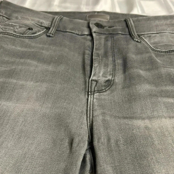 MOTHER The Looker Ankle Fray women jeans, last chance saloon in grey, Revolve - Picture 16 of 16